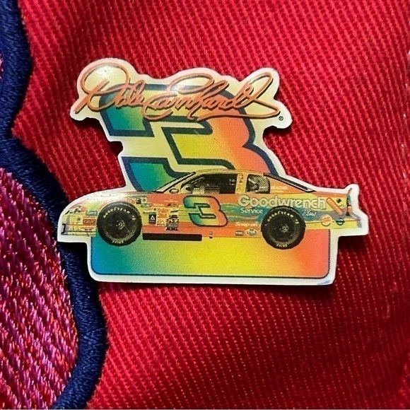 VINTAGE Dale Earnhardt Hat With Pin - Picture 4 of 10